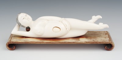 A Carved Ivory Doctor's Model Apprx.