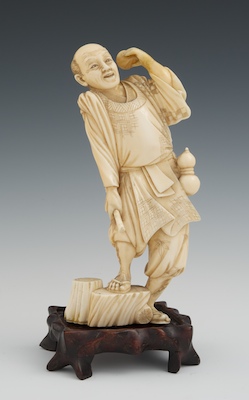 A Chinese Carved Ivory Figure of 132639
