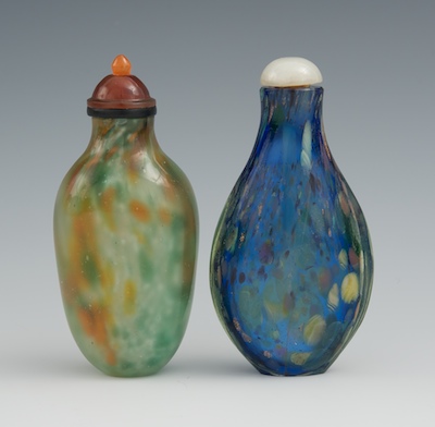 Two Chinese Glass Snuff Bottles 132658