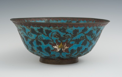 A Ming Cloisonne Bowl Of traditional
