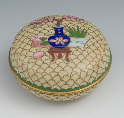 Republic of China Cloisonne Lidded 132676