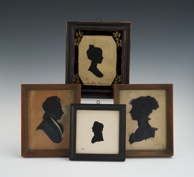 Four Early Silhouette Portraits 1326ad