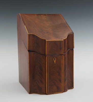 An Antique English Mahogany Veneered