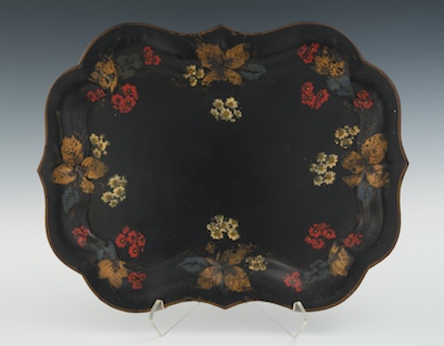 A Tole Painted Tray Measuring apprx  1326ce