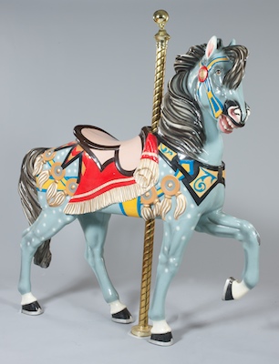 A Prancer Carousel Horse on Brass 1326d5