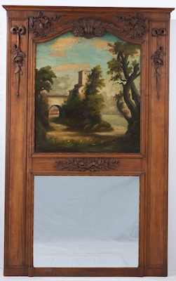 A Large Decorative Trumeau Mirror 1326d2