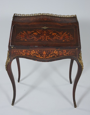 A Louis XV Style Marquetry Ladies Slant