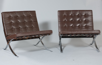 A Pair of Barcelona Chairs ca  1326dc