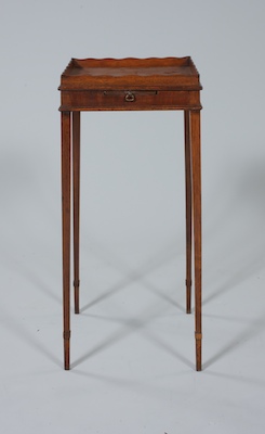 A Mahogany Teakettle Stand In the 1326ed