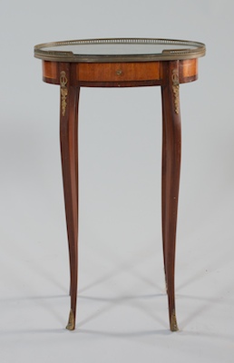 A Petite Oval Marquetry Table The 1326f0