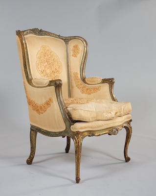 An Antique Wing Chair French 19th Century