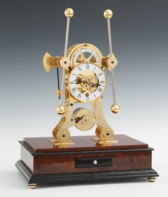 A Contemporary Skeleton Clock in 132707