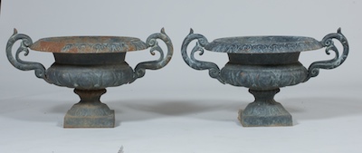 A Pair of Empire Style Iron Garden 132714