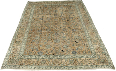 A Persian Ivory Mashad Carpet Apprx  13274a