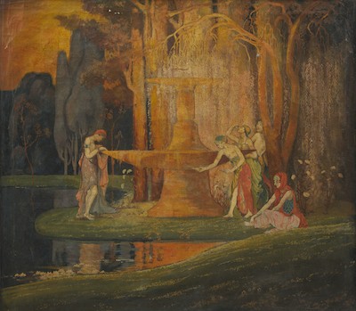 Allegorical Painting Early 20th 132797