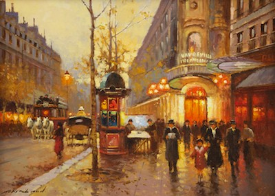 Yuri Kuzmin (Russian b. 1949) Paris.