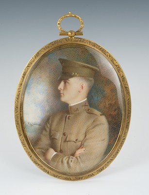 A Miniature Portrait of a WWI Soldier 132811