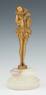 A Gilt Metal & Ivoreen Sculpture