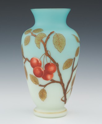 A Cased Glass Vase by Thomas Webb