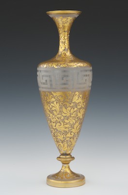 A Moser Type Glass Vase Measuring 132842