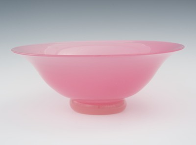 Steuben Rosaline Bowl Rose color glass