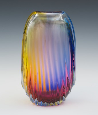 A Modern Multicolor Blown Glass