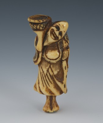 A Carved Staghorn Netsuke of a 132881