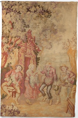 An Antique Verdure Tapestry Hemmed 1328cc