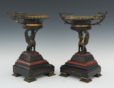 A Pair of Egyptian Revival Compotes 1328d0