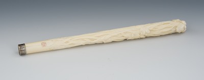 A Victorian Signed Carved Ivory