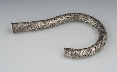 A Chinese Sterling Silver Dragon