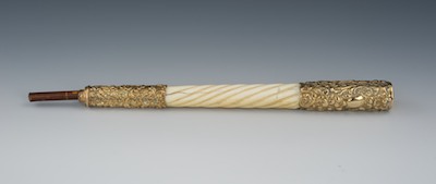 A Victorian Gold Filled and Bone/Ivory