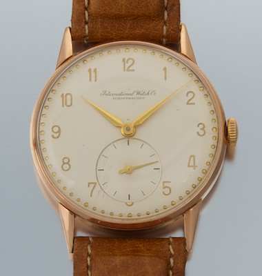 An IWC Schaffhausen 14k Gold Gentleman s 13298f