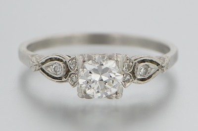 A Ladies' Platinum and Diamond