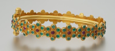 A High Karat Gold Emerald and Ruby