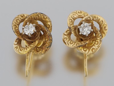 A Pair of Victorian Style Gold 1329f1