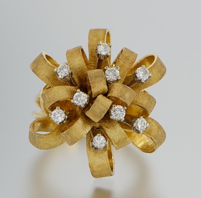 An Estate Cocktail Ring with Diamonds 132a07