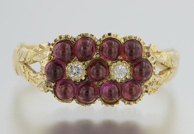 A Dainty Antique Garnet and Diamond