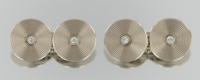 A Pair of Diamond and 18k White