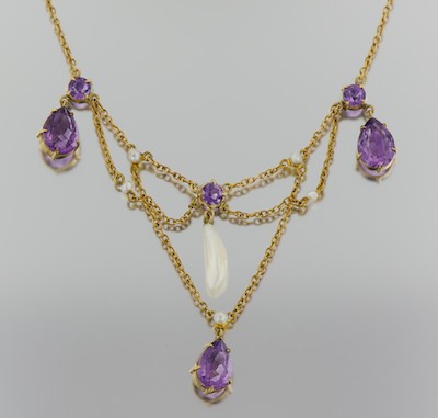 A Victorian Style Swag Amethyst 132a31