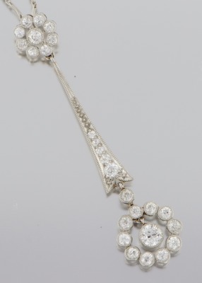 A Delicate Diamond Pendant on Chain