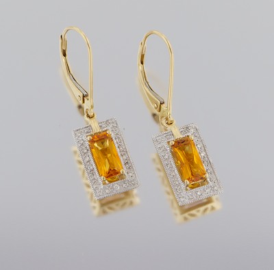 A Pair of Matching Citrine and