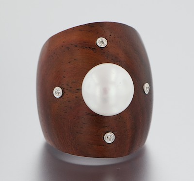 A Carved Mahogany Pearl and Diamond 132a69