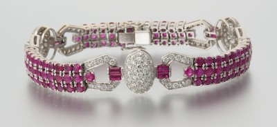 An Art Deco Style Ruby and Diamond 132a99