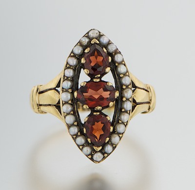 An English Gold Garnet and Seed 132aa5