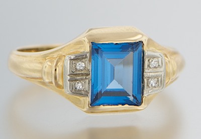 An Art Deco Blue Topaz and Diamond 132af4