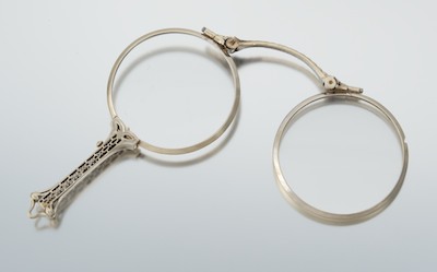 A Pair of 14k White Gold Lorgnettes
