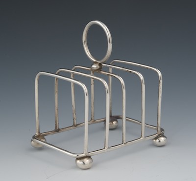 A Sterling Silver Toast Rack by
