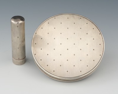 A Belgian Sterling Silver Compact 132b4f