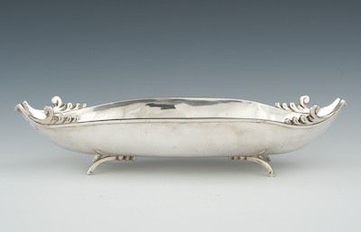 A Mexican Silver Boat Shape Dish 132b59